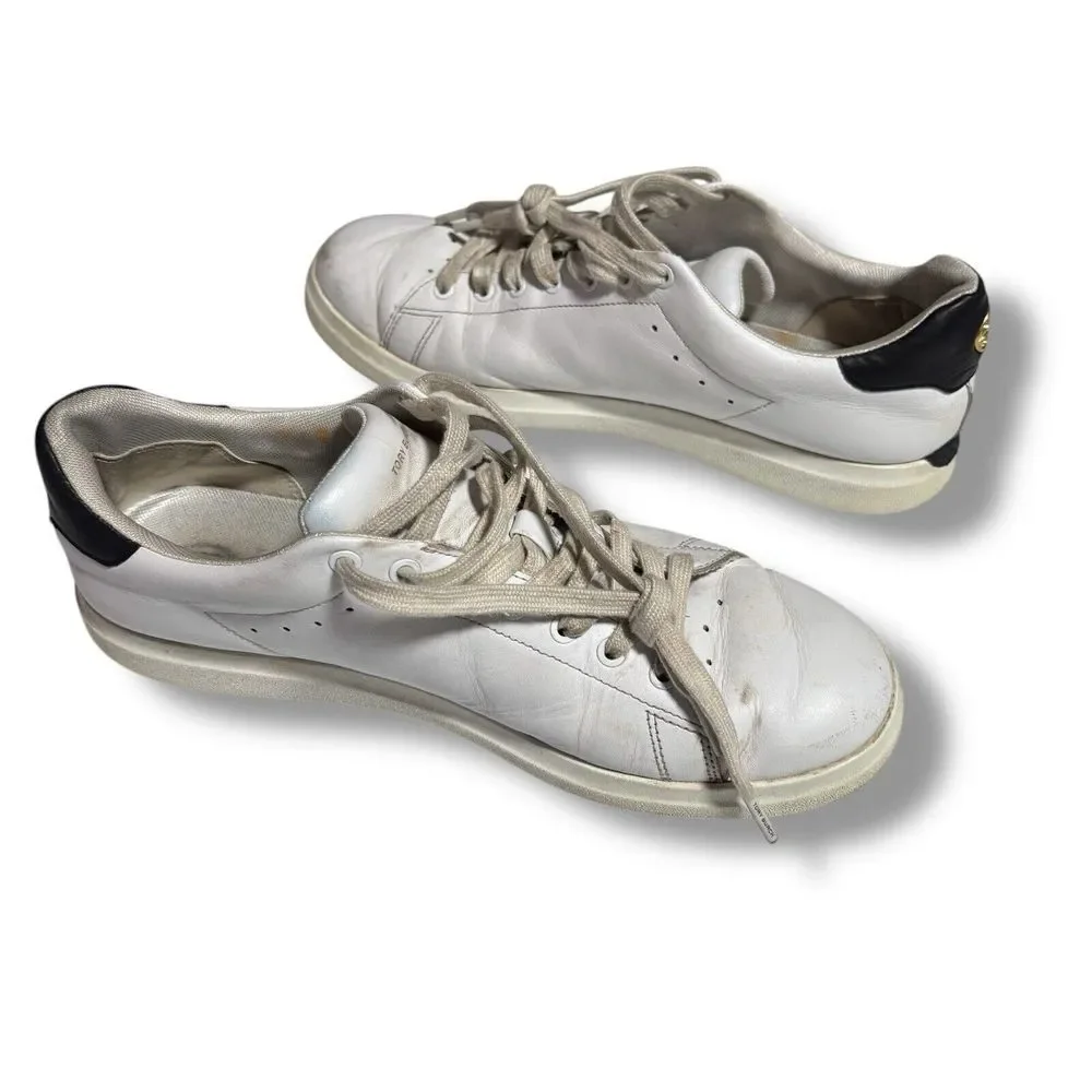 Tory Burch Women's White Leather Low Top‎ Howell Sneakers Size 10M